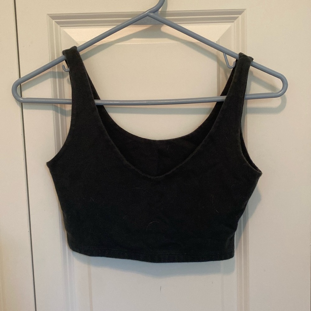 Dark green brandy Melville crop